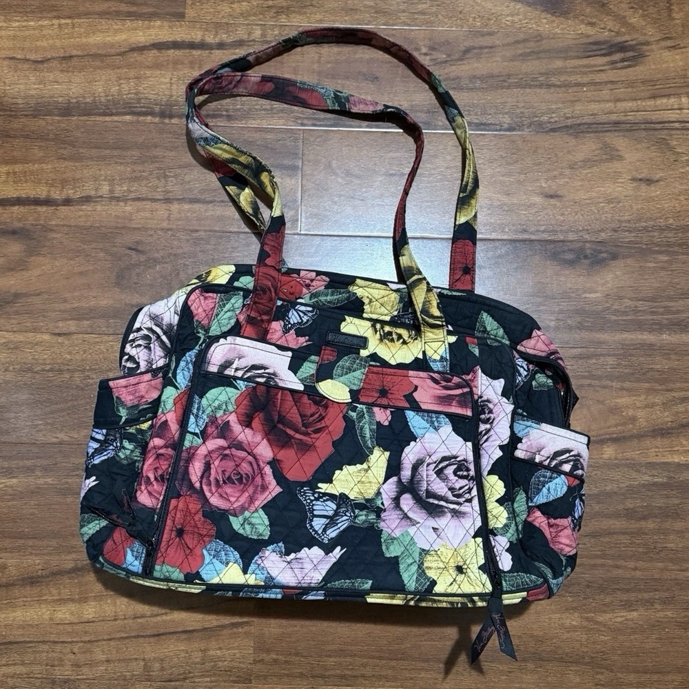 Vera Bradley Havana Rose Duffle Weekender Quilted‎ Tote